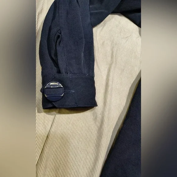 ✨🆕L.A.M.B. Navy Blue Long Outdoor Jacket!Fall 2007 Collection!Size 6!✨